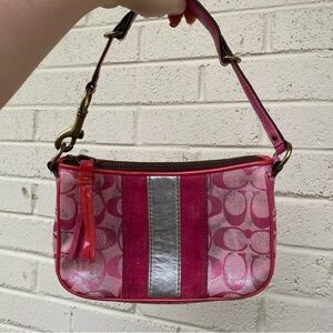 Coach Pink and Silver Women's Bag